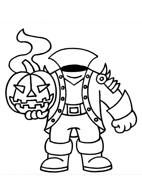 Headless horseman roblox coloring page