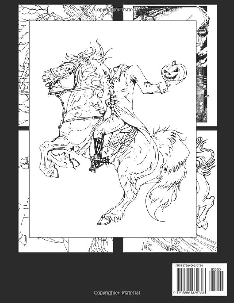 Headless horseman coloring book anti