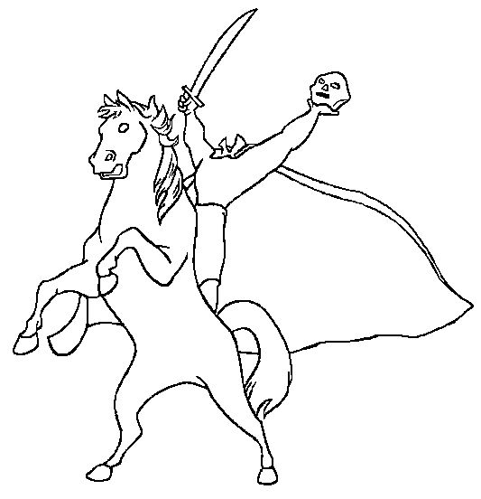 Ãpinglã sur headless horseman coloring pages