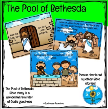 The pool of bethesda bible story by sunflower promises tpt