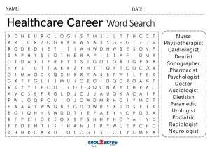 Printable career word search