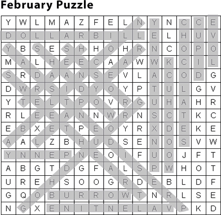 Word search puzzle answers education world