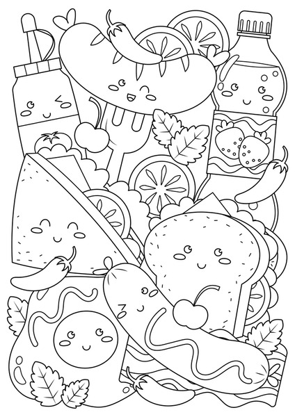 Thousand chili coloring book royalty