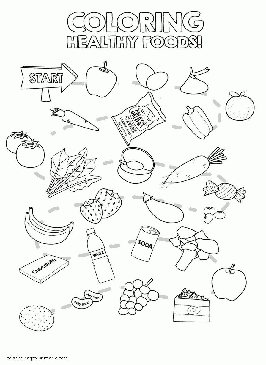 Healthy food coloring pages healthy food coloring pages energyefficienthometips