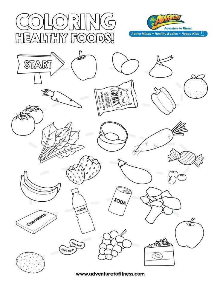 Pretty photo of healthy food coloring pages