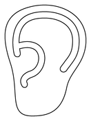 Ear with hearing aid emoji coloring page free printable coloring pages