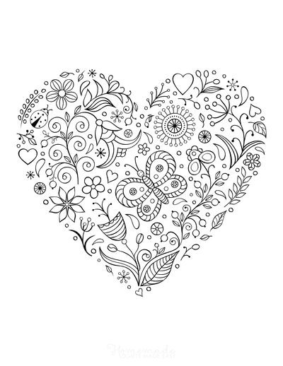 Best heart coloring pages for kids adults heart coloring pages adult coloring pages valentine coloring pages