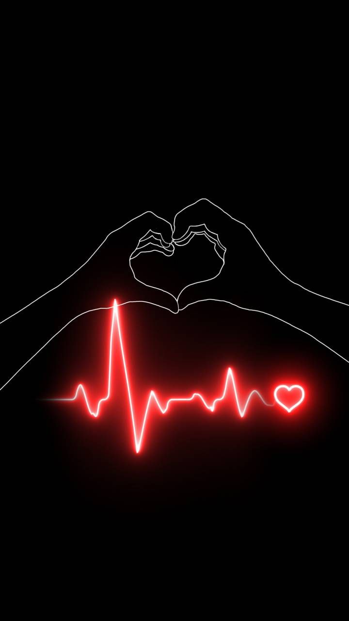 Heart beat  Beats wallpaper, Heart wallpaper, Cute love