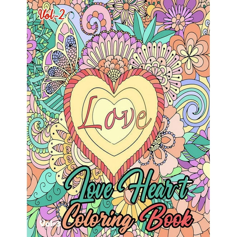 Heart love coloring book vol