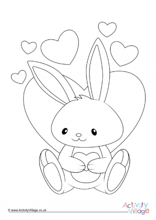 Valentine bunny louring page