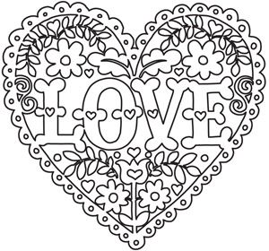 Love and flowers heart heart coloring pages valentine coloring pages coloring pages