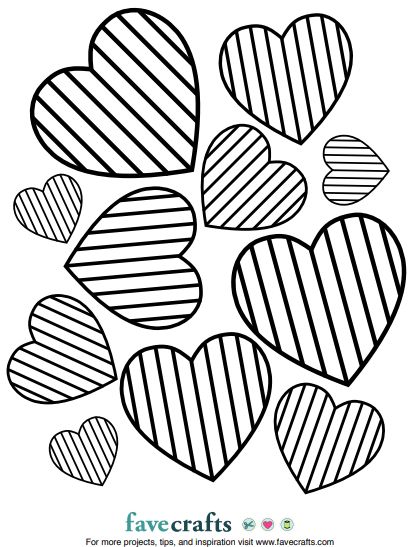 Simple stripes heart coloring page pdf heart coloring pages valentines day coloring page valentine coloring pages