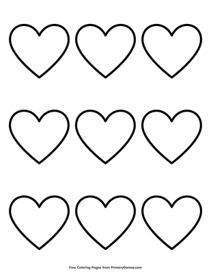 Simple heart outline coloring page â free printable pdf from