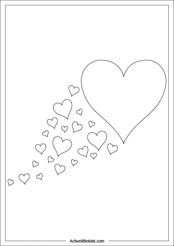 Free heart coloring pages