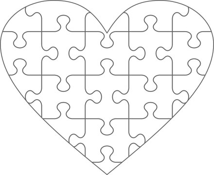 Puzzle pieces heart images â browse photos vectors and video