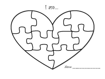 Heart puzzle tpt