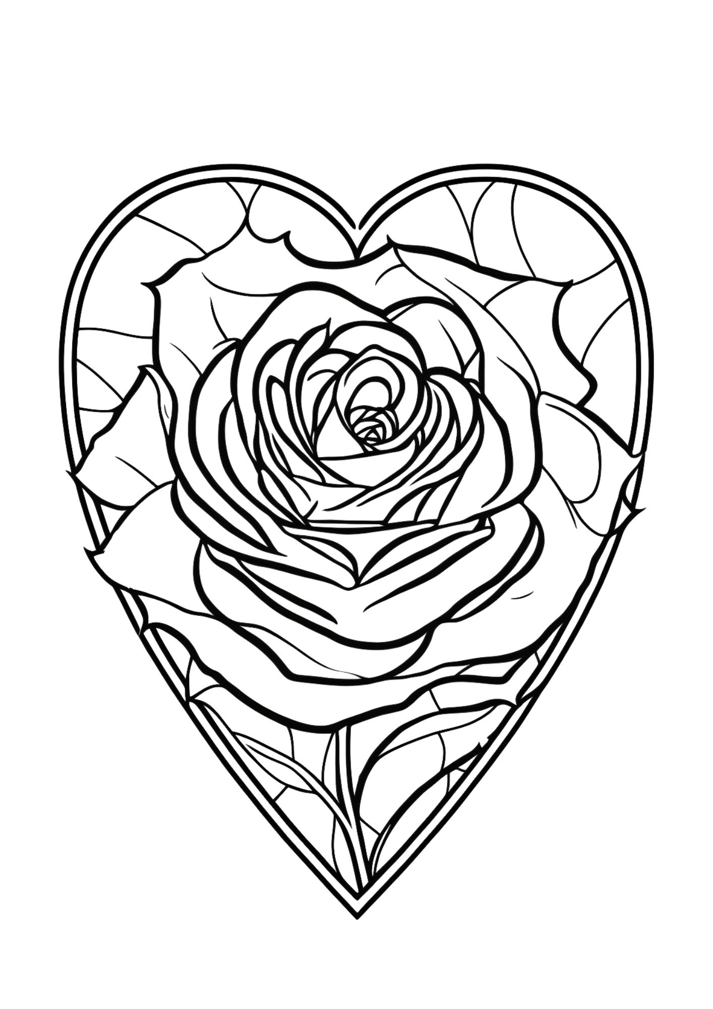 Free printable roses coloring pages for adults and kids