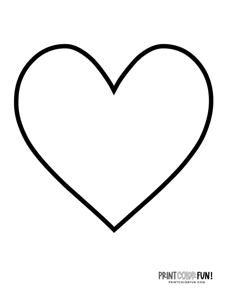 Blank heart shape coloring pages crafty printables shape coloring pages heart coloring pages coloring pages