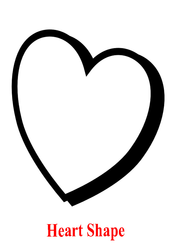 Coloring pages heart shape coloring page