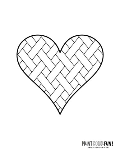 Printable heart coloring pages a huge collection of hearts for coloring crafting learning at