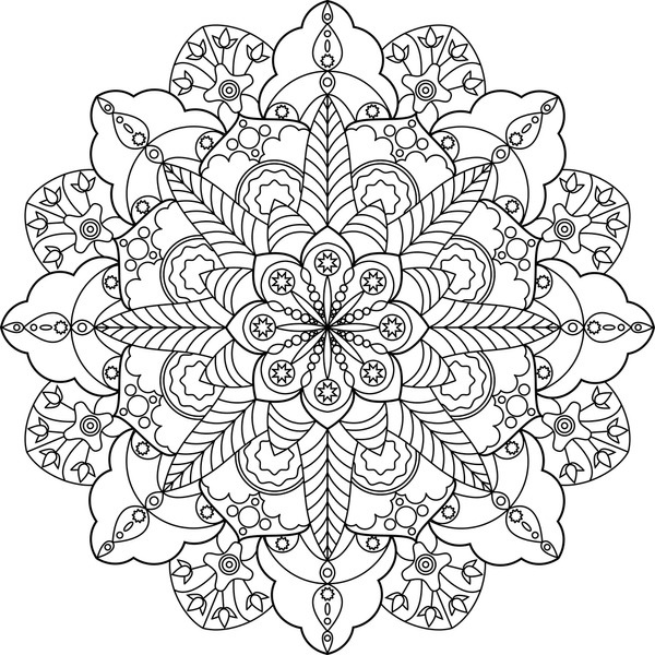 Adult coloring pages snowflake mandala images stock photos d objects vectors