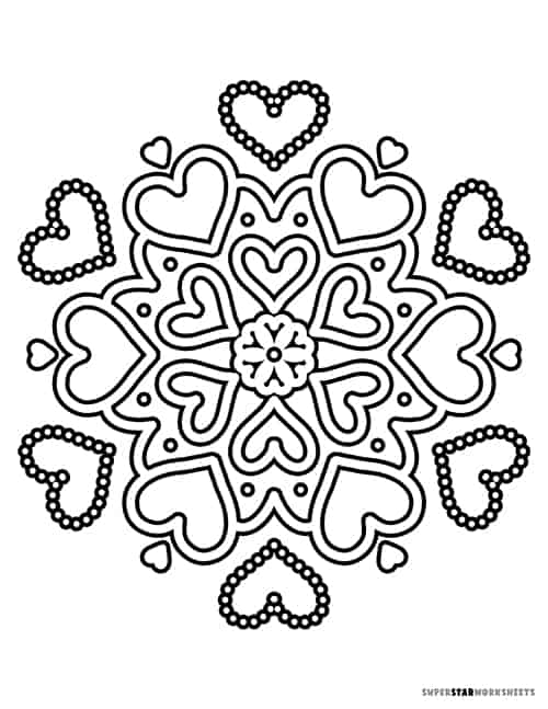 Snowflake coloring pages