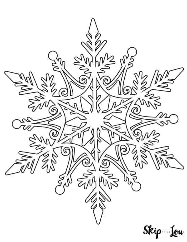 Snowflake coloring pages skip to my lou