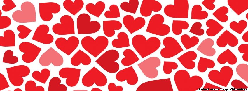 pink hearts facebook covers