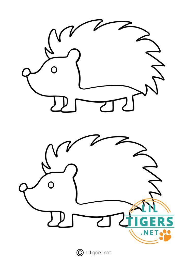 Free hedgehog printable templates templates printable free easy fall crafts fall crafts