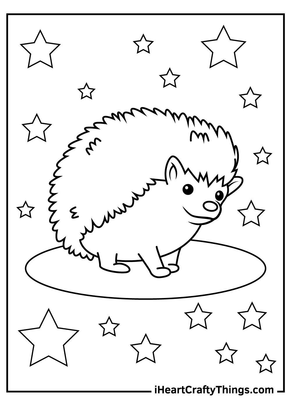 Hedgehog coloring pages free printables