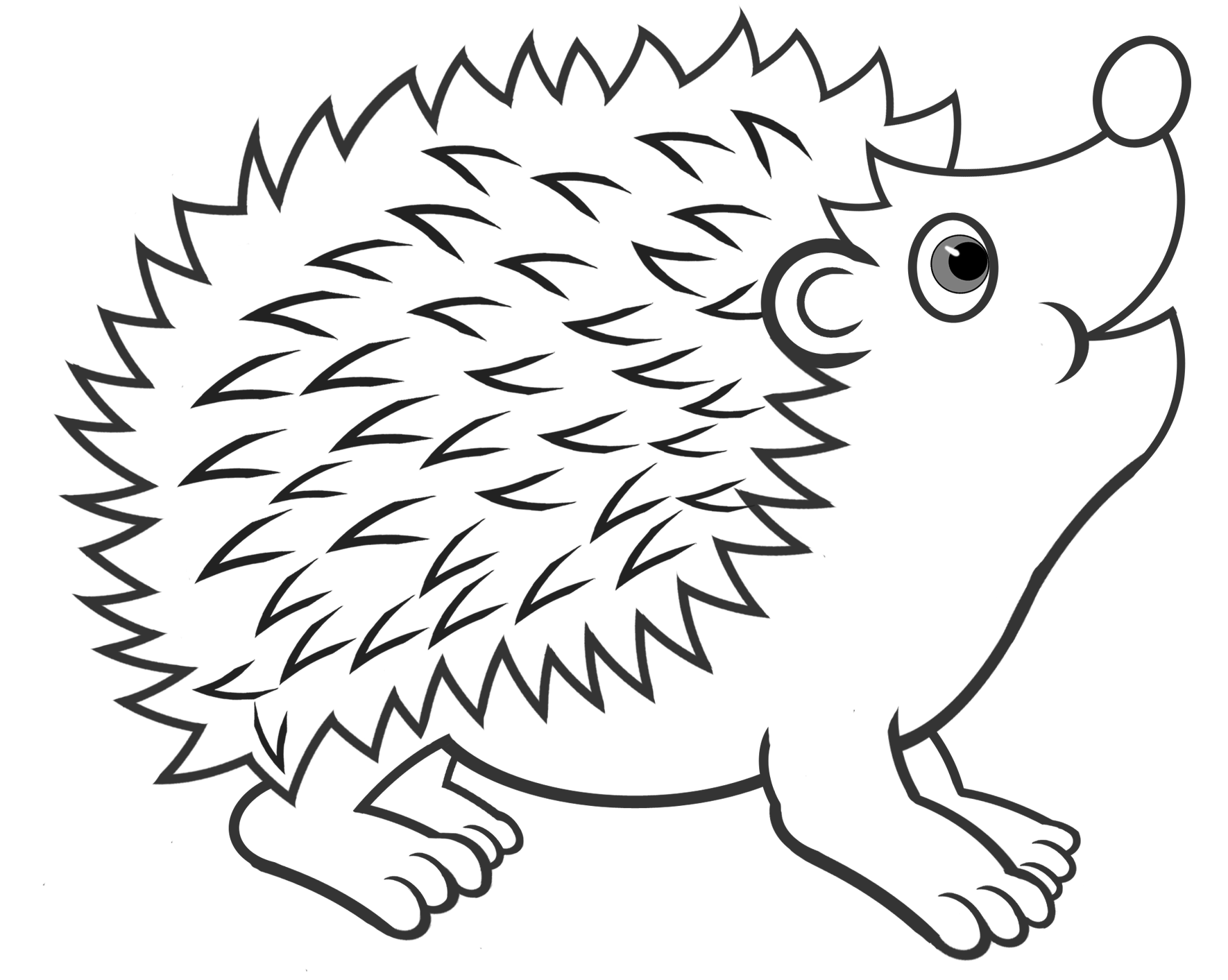 Coloring pages cute hedgehog coloring pages for adults