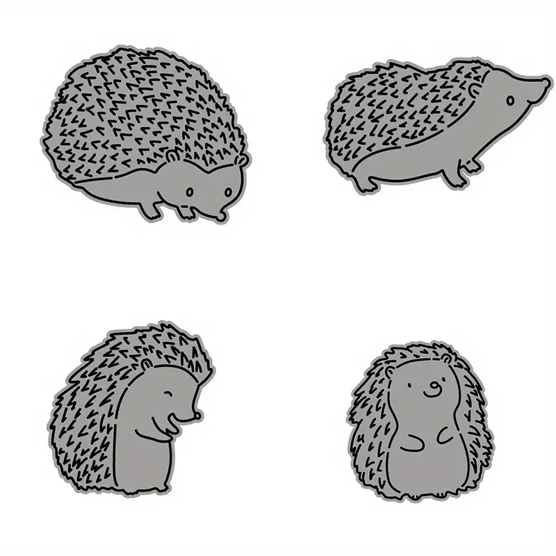 Hedgehog animals metal cutting dies stencil artistic paper embossing dies stencil for card making diy scrapbooking photo album card craft decoration