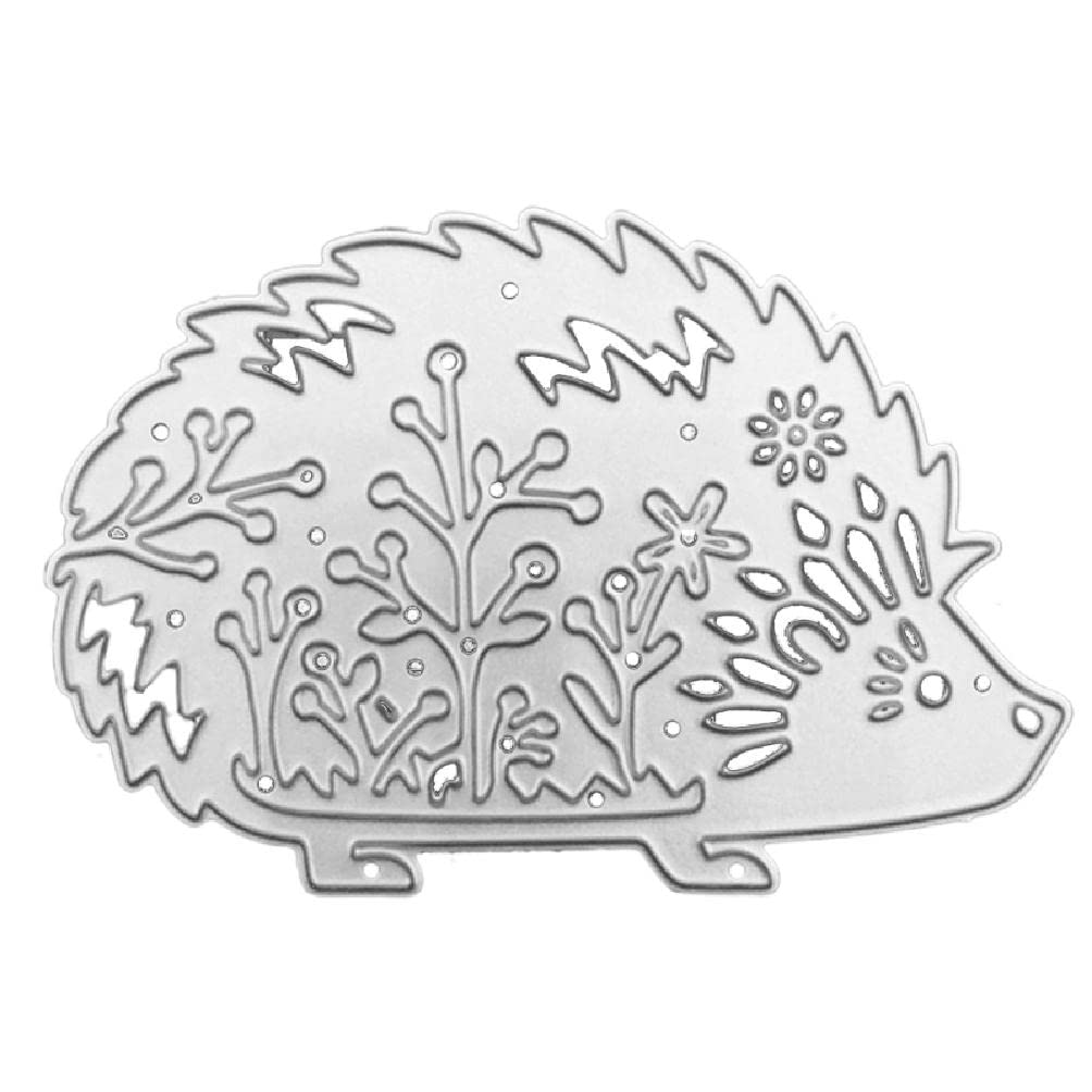 Cartoon hedgehog metal cutting dies handmade stencil mold embossing pattern for children adults diy crafts projects metal cutting dies arts crafts sewing