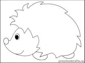 Hedgehog coloring pages for kids toddler art projects hedgehog craft preschool crafts