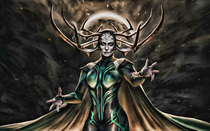 Download wallpapers hela artwork the goddess of death marvel ics fictional characters norse goddess queen of hel for desktop free pictures for desktop free