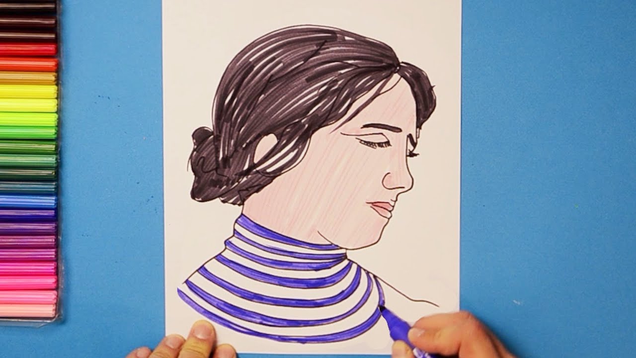 How to draw helen keller