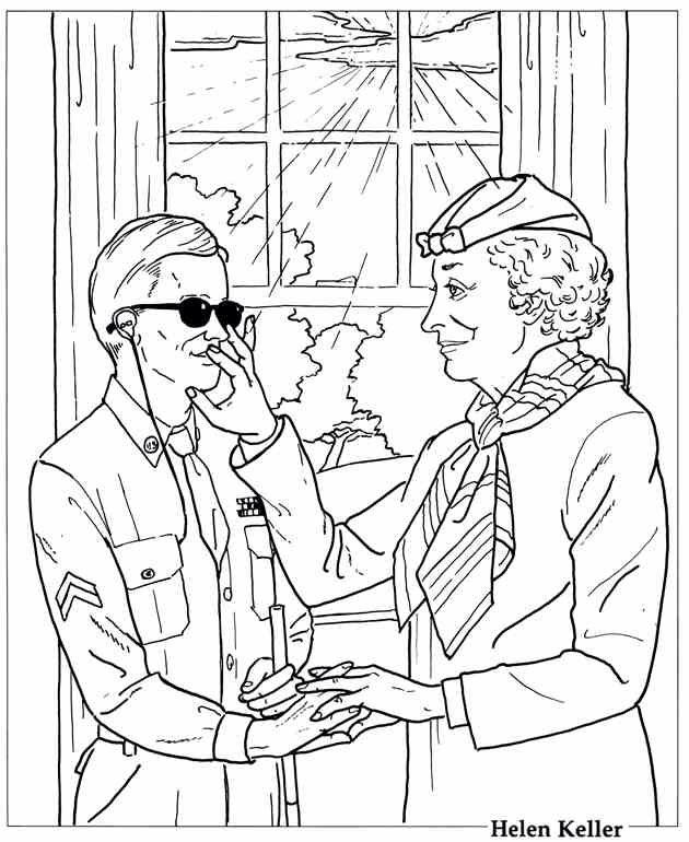 Helen keller coloring pages color adult coloring pages