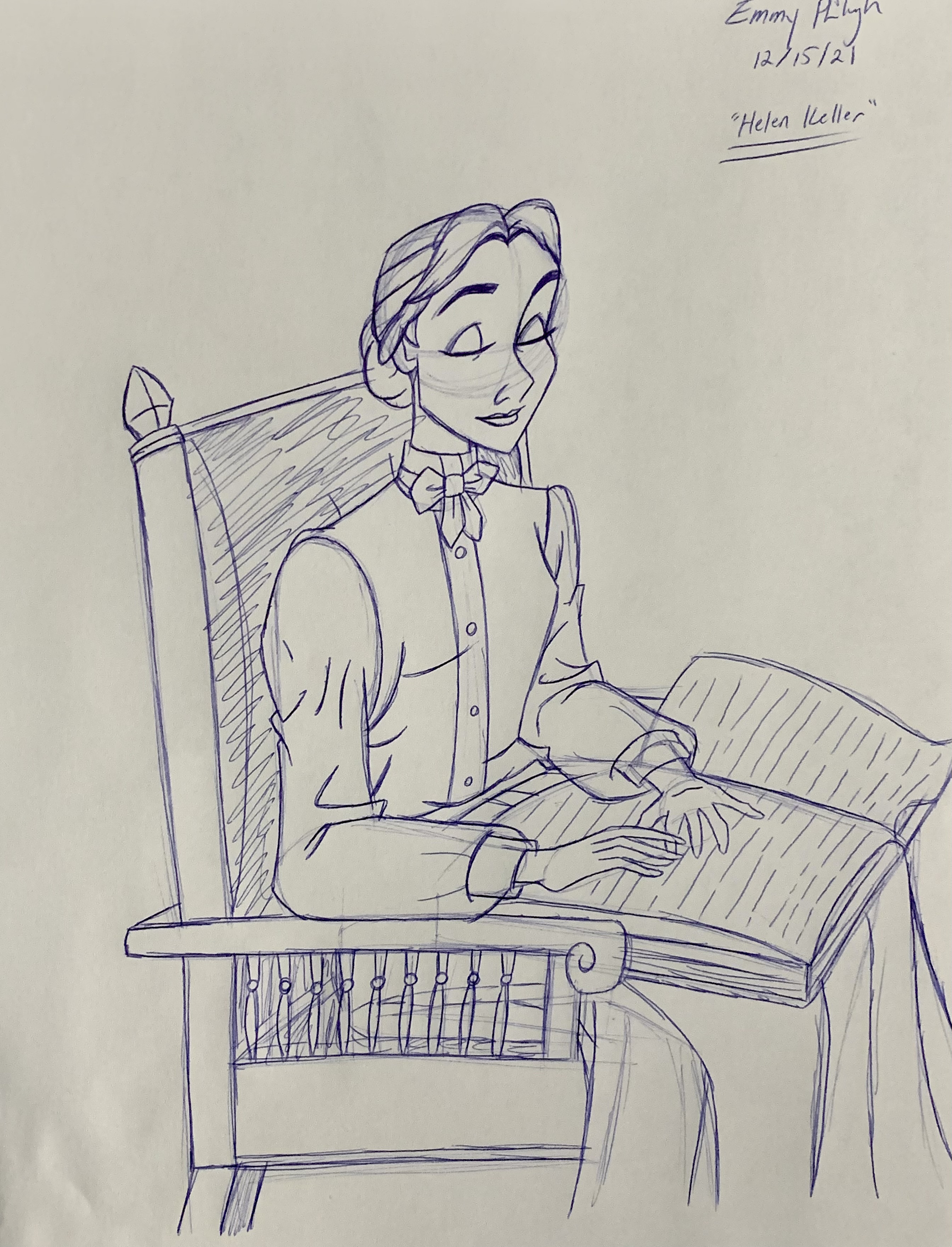 Helen keller reading â the autistic animators desk