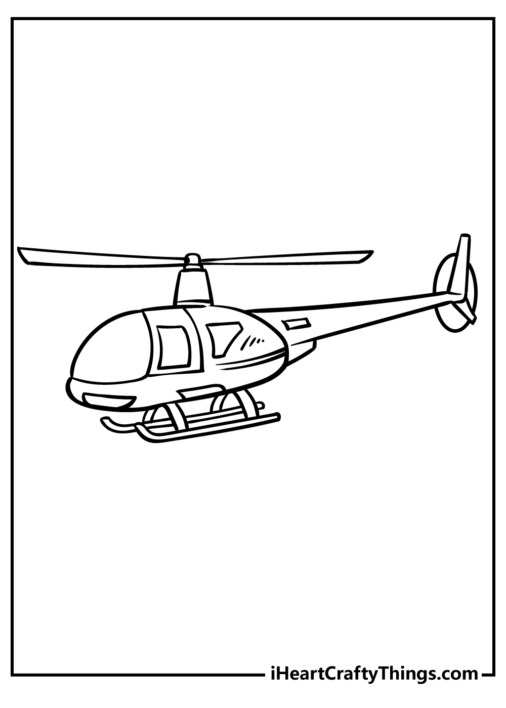 Helicopter coloring pages free printables