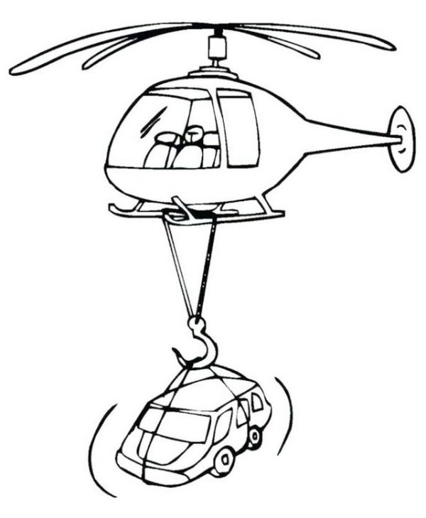 Coloring pages fun helicopter coloring pages printable