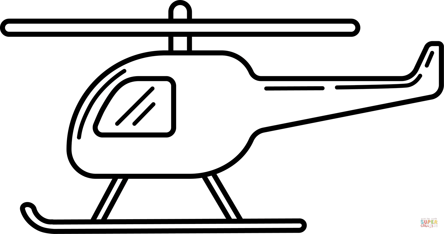 Helicopter coloring page free printable coloring pages