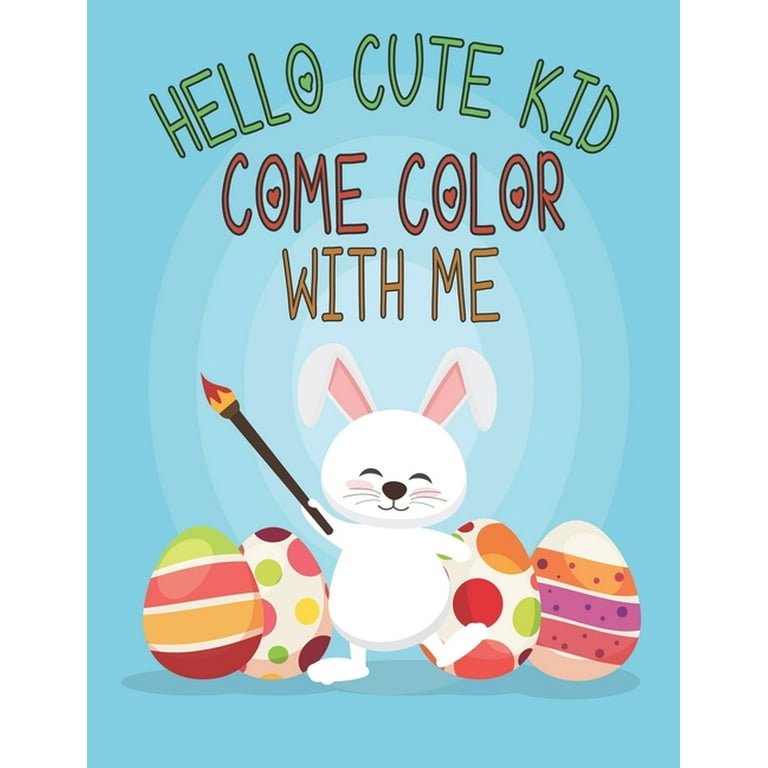 Hello cute kid e color with me for kids ages