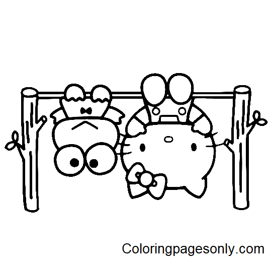 Sanrio characters coloring pages printable for free download