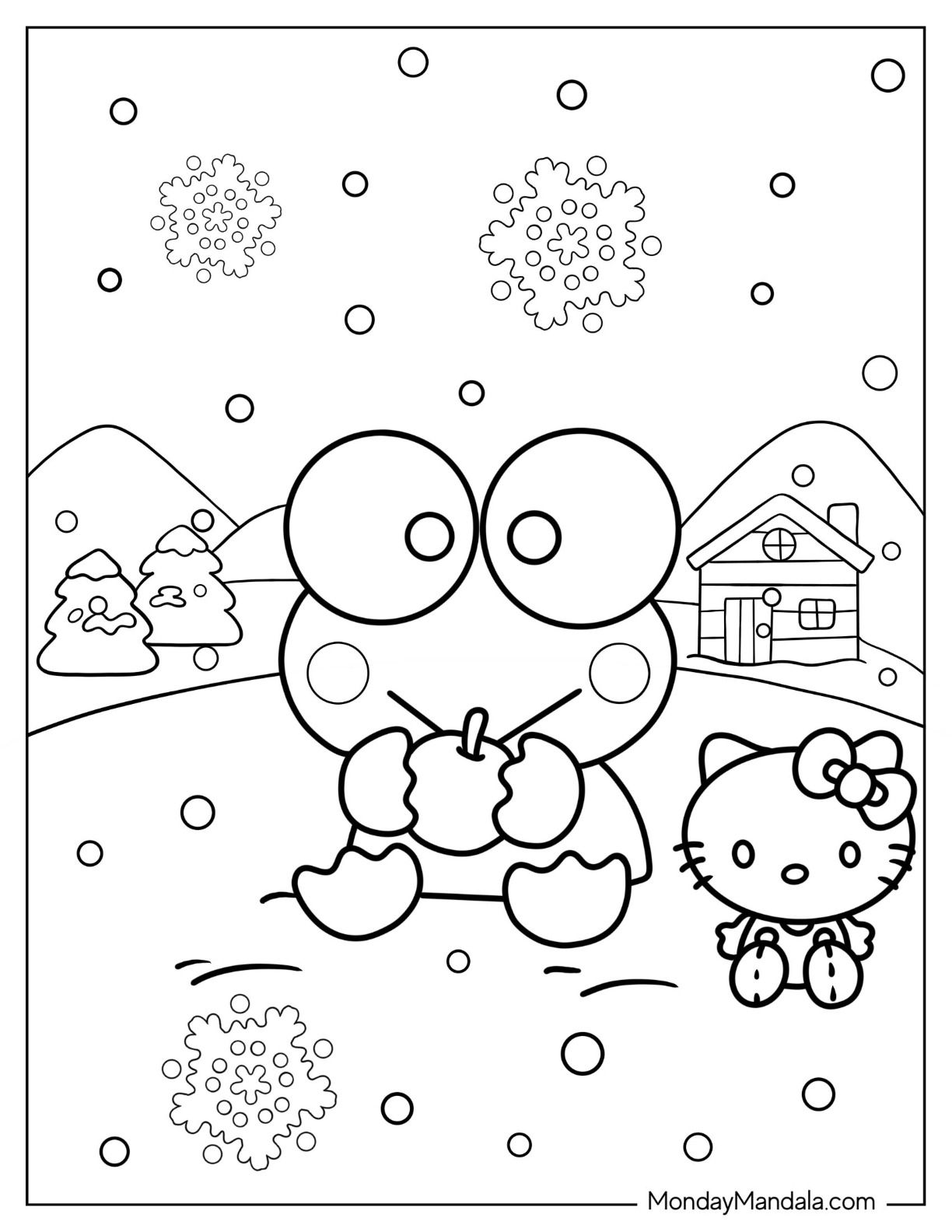 Keroppi coloring pag free pdf printabl hello kitty colouring pag cute coloring pag hello kitty coloring