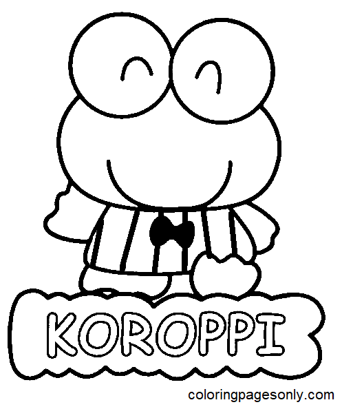 Keroppi coloring pages printable for free download