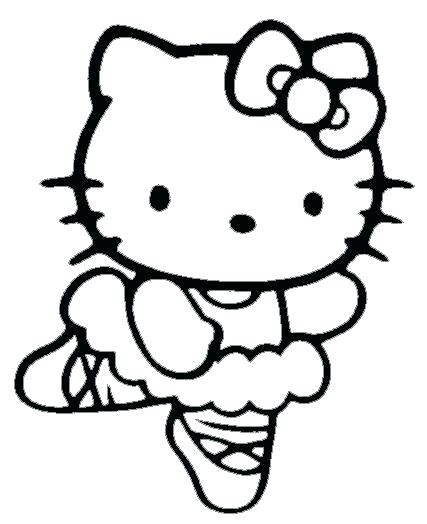 Hello kitty dancer louring pages
