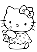 Hello kitty ballerina coloring page free printable coloring pages