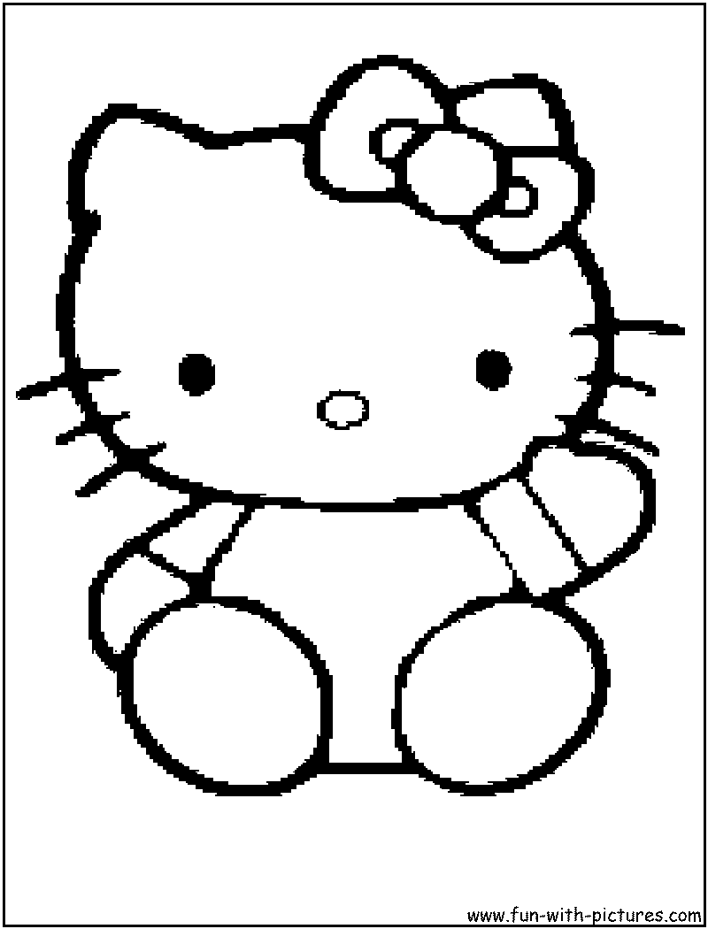 Hello kitty coloring pages