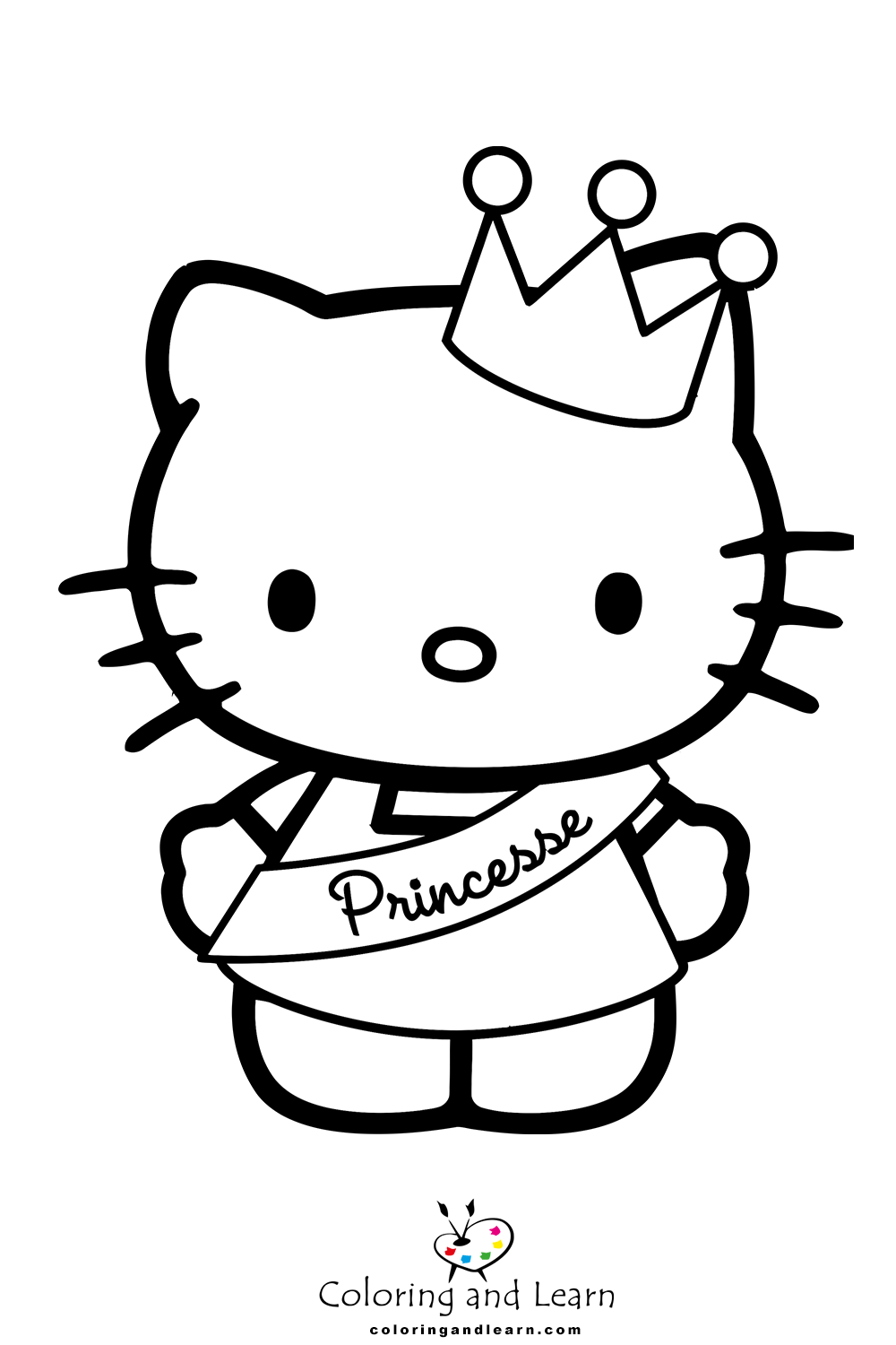 Hello kitty coloring pages