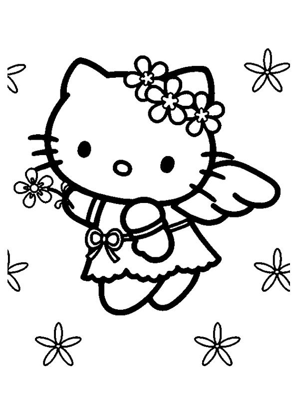 Hello kitty with gift box coloring page hello kitty colouring pages hello kitty coloring kitty coloring